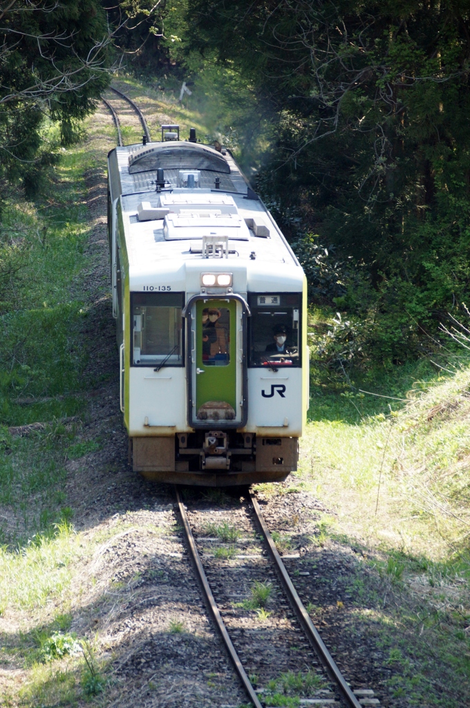 只見線　七折峠！