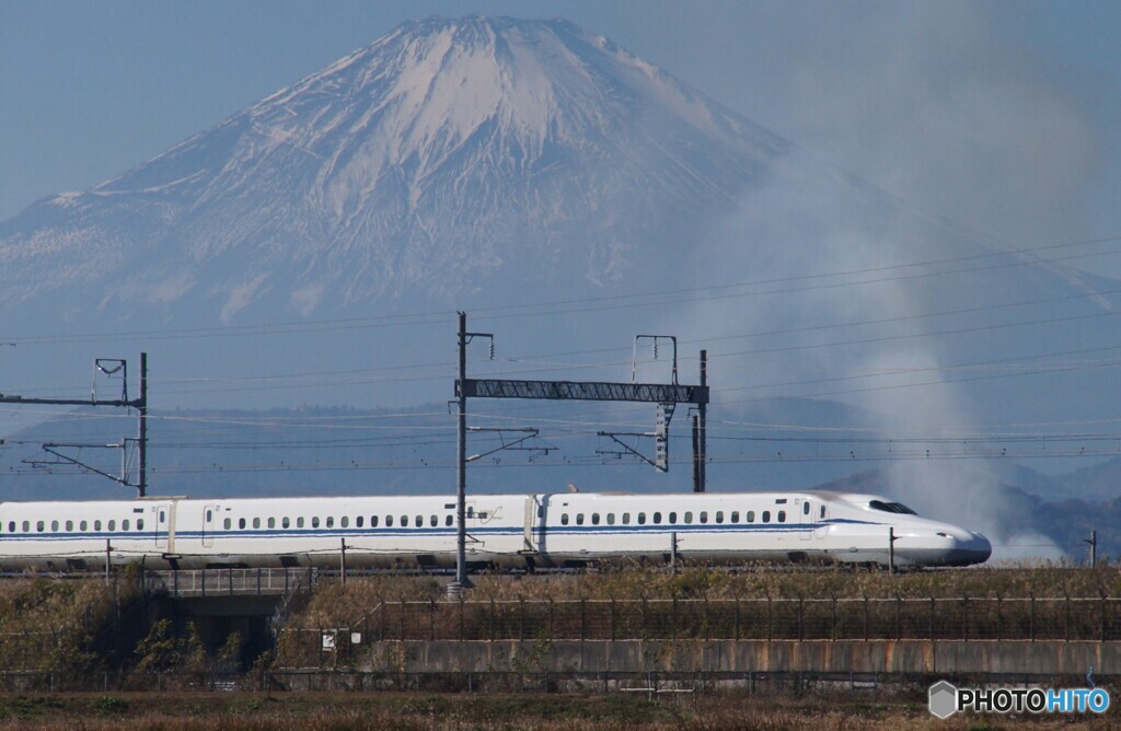 富士山と東海道新幹線！