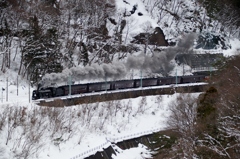 水上諏訪峡の雪景色①