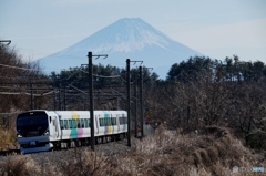 富士山とE257系！