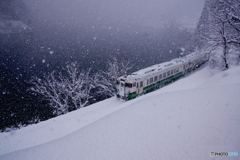 雪の大志集落みはらしの丘を往く！