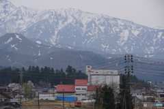 越後の山並みに溶け込むタラコのキハ110！