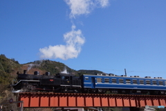 間近で見るC10-8と12系客車！