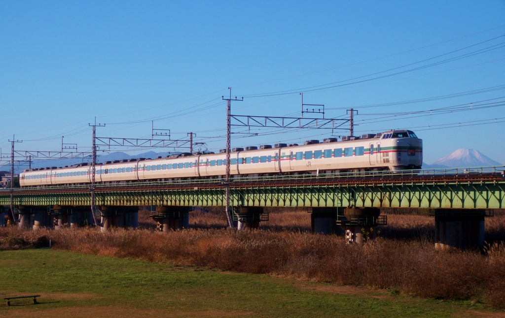 富士山＆189系電車！
