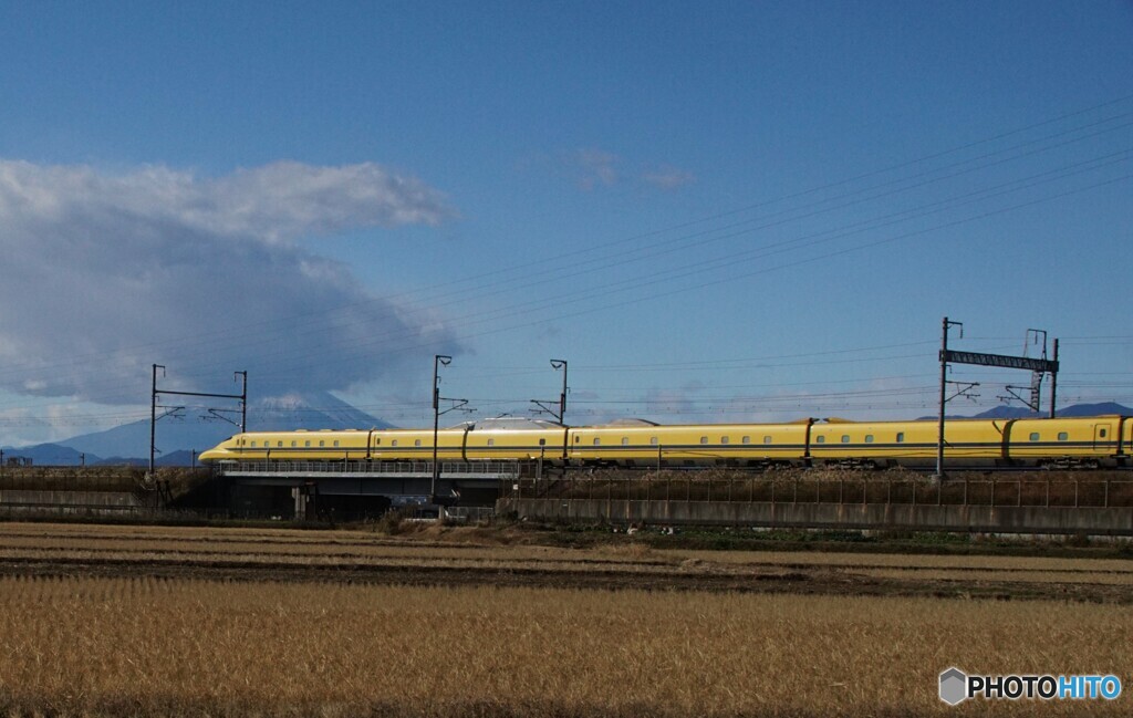ドクターイエローと富士山！