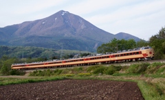 磐梯山＆485系電車！