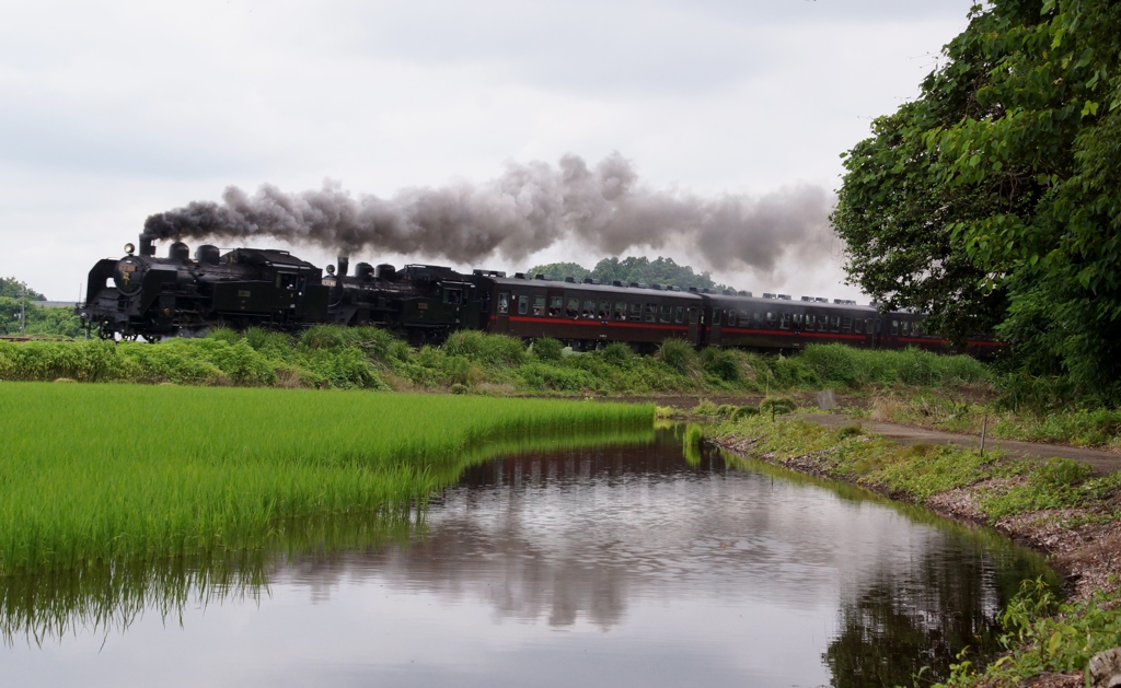 真岡鉄道ＳＬ重連①