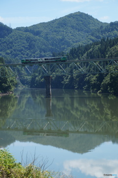 風っこ号　第２橋梁を渡る！