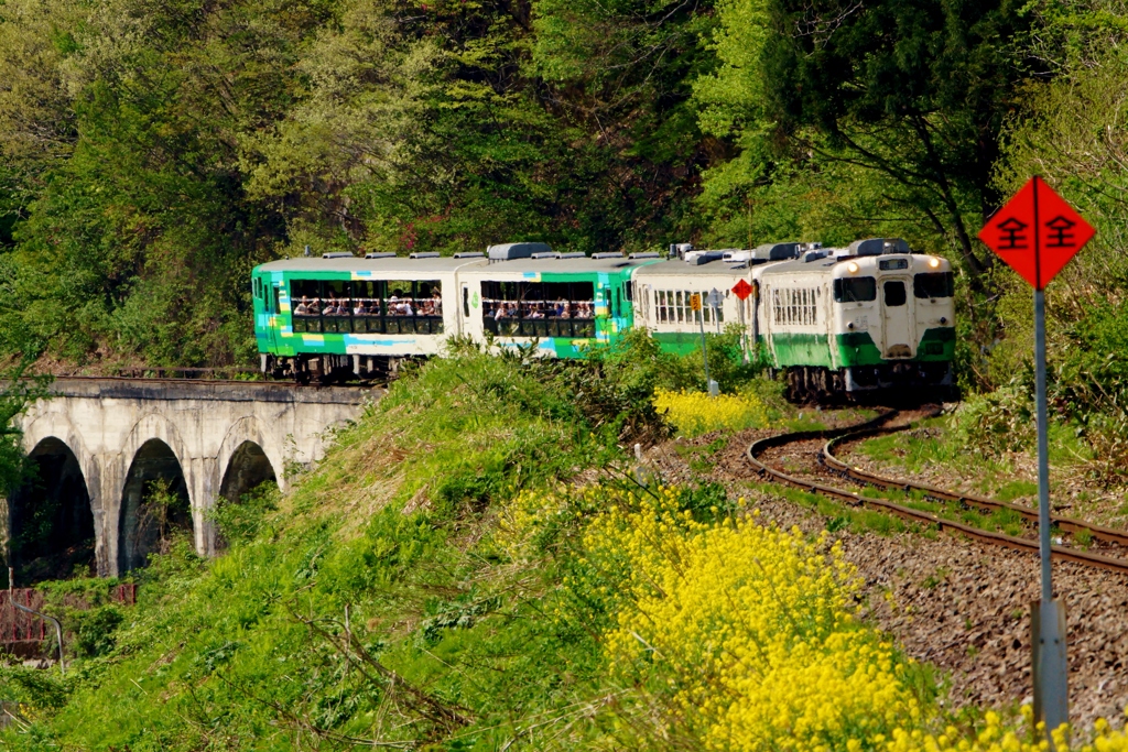 只見線ウエディング列車（復路）