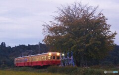 上総久保駅イルミネーション装飾点灯直後！