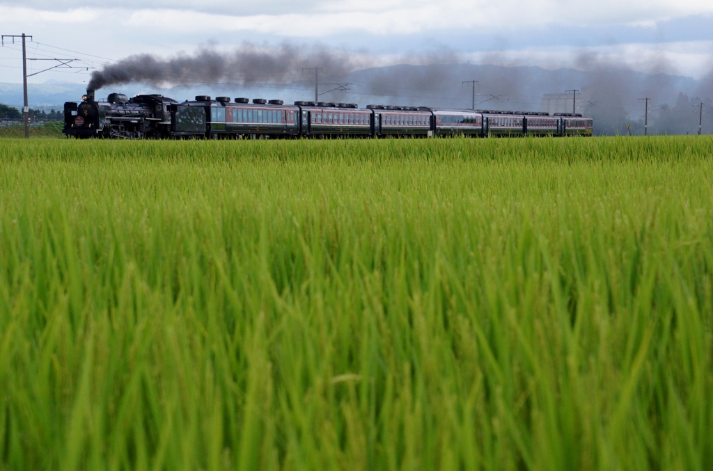 ばんえつ物語号力走