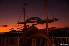 夕暮れの海ほたるパーキングからの眺め！