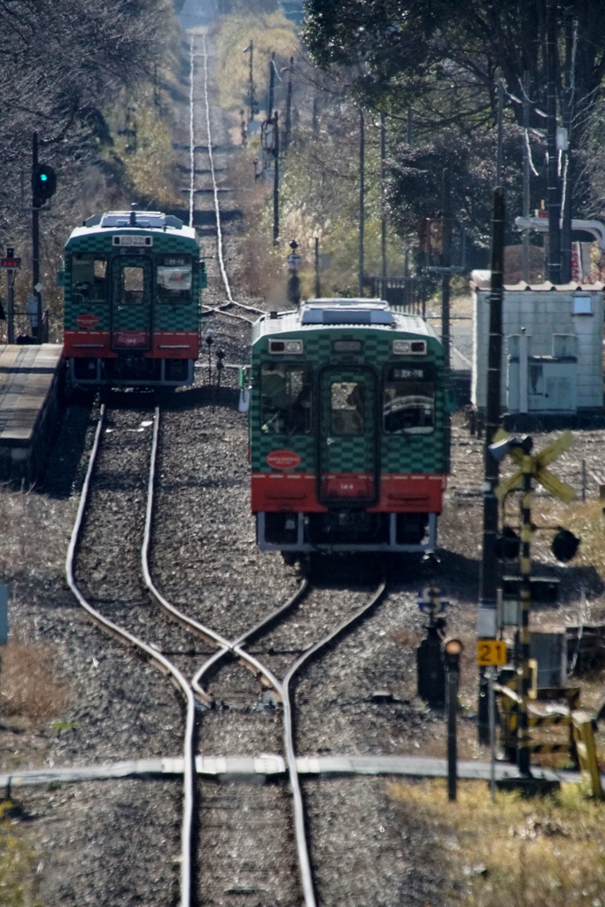 列車交換！