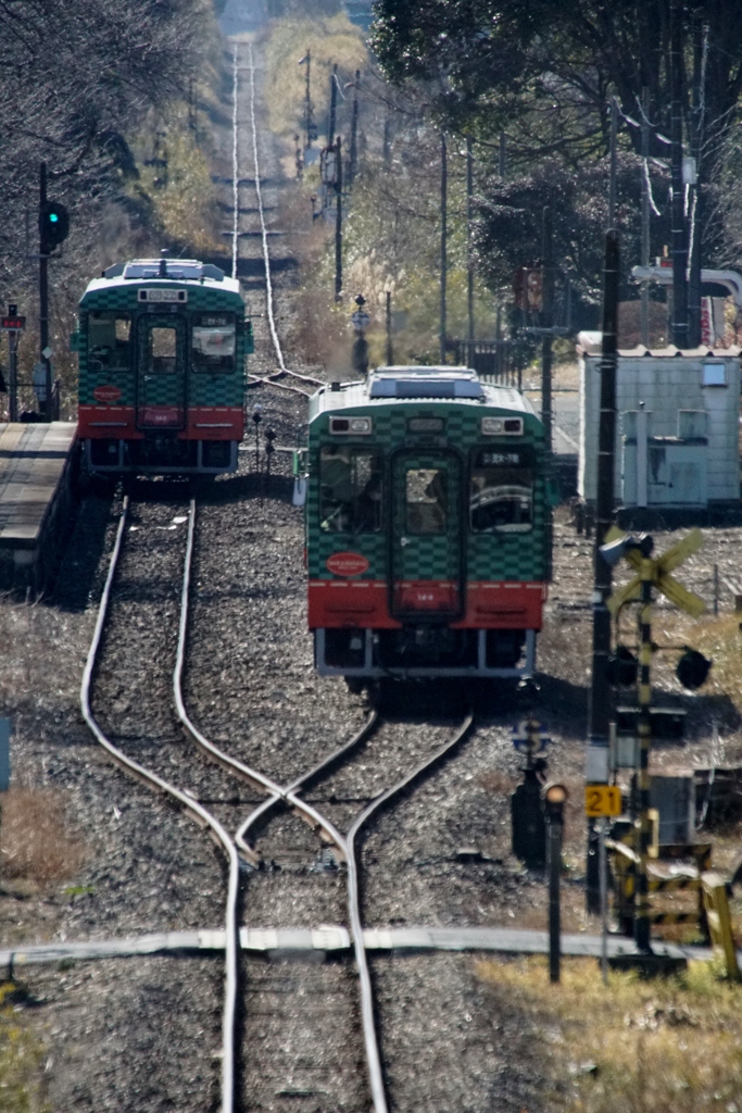 列車交換！