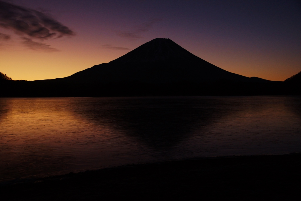 富士山の日の出前！