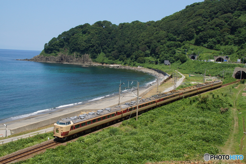 昔の想い出写真！485系特急「いなほ」と日本海！