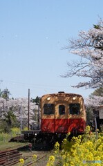 小湊鉄道　里見駅！