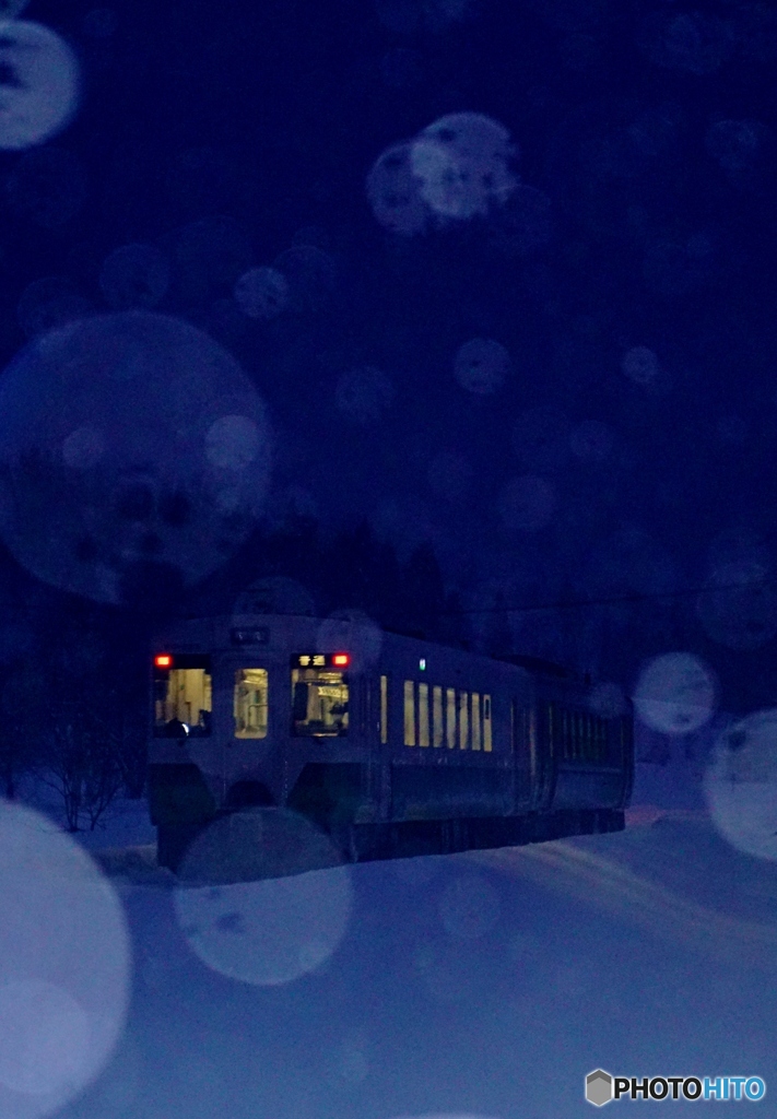 夕暮れの列車後ろ追い撮影！
