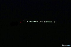 夜明け前の列車灯り！