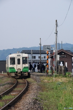 薮神駅ラッシュ風景！