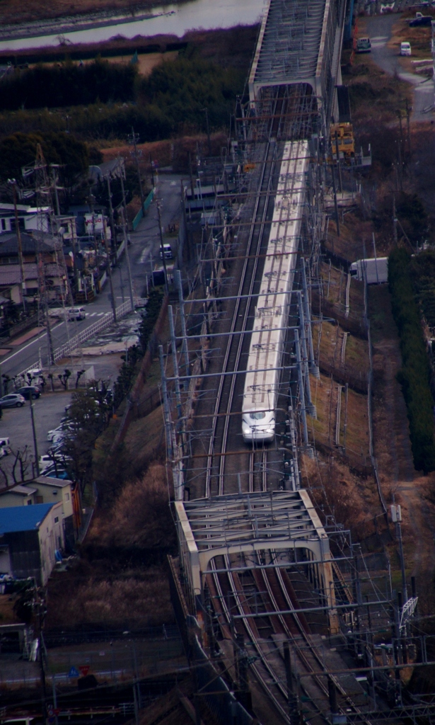 東海道新幹線の俯瞰撮影！
