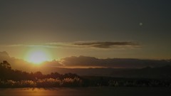 連休初日の駿河湾SA夜明け❗