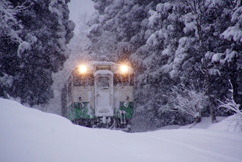 豪雪地帯！をキハ40が走る！