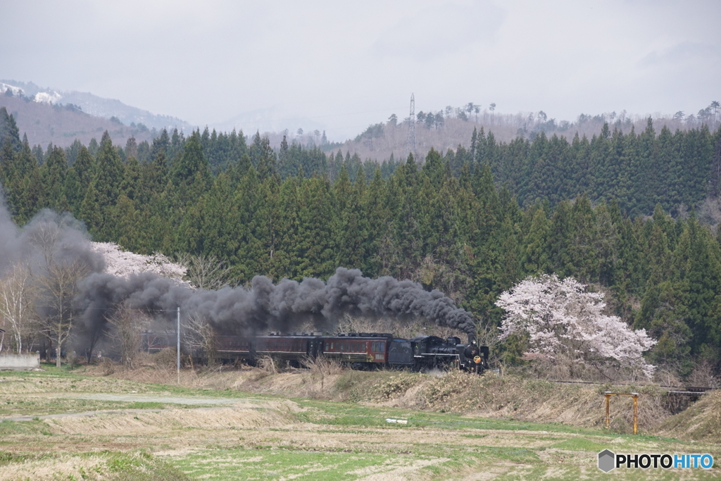 ばんえつ物語号イン上野尻！