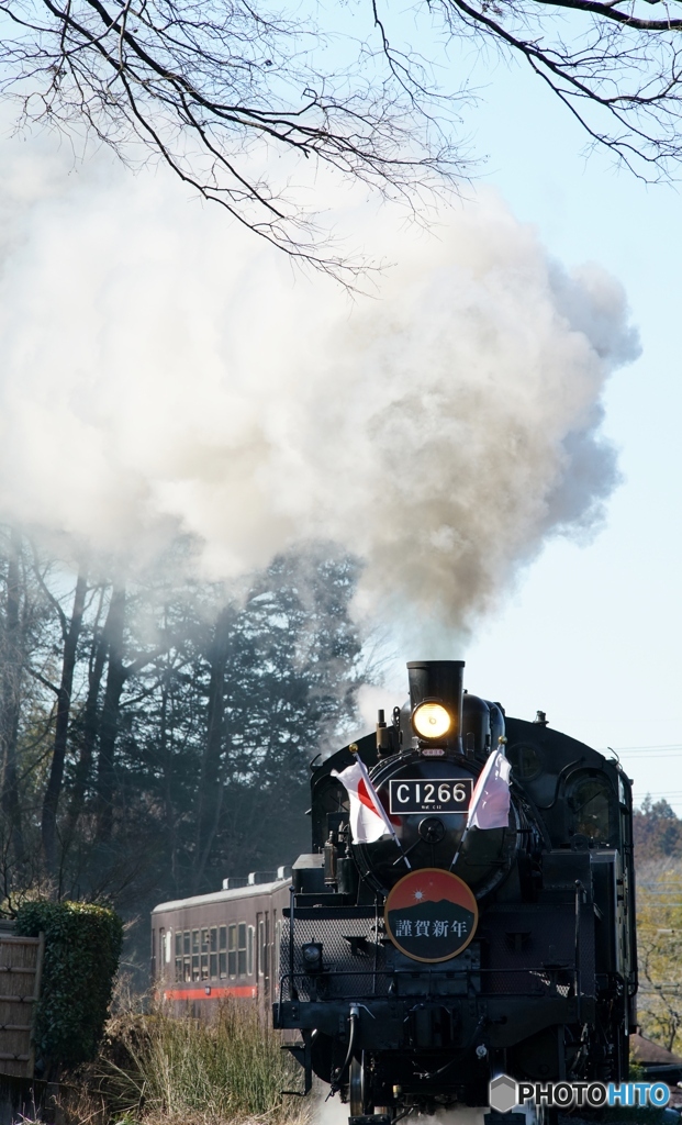 真岡鉄道の年始祝賀列車！①～④の中の④（完）