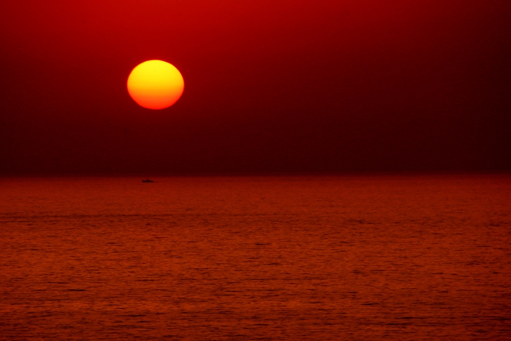 単なる「夕日」