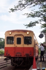 小湊鉄道里見駅閉塞通票の授受！