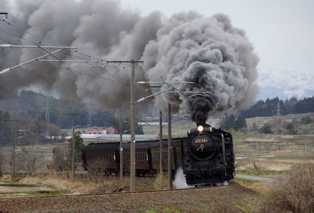 D５１入倉カーブ奮闘