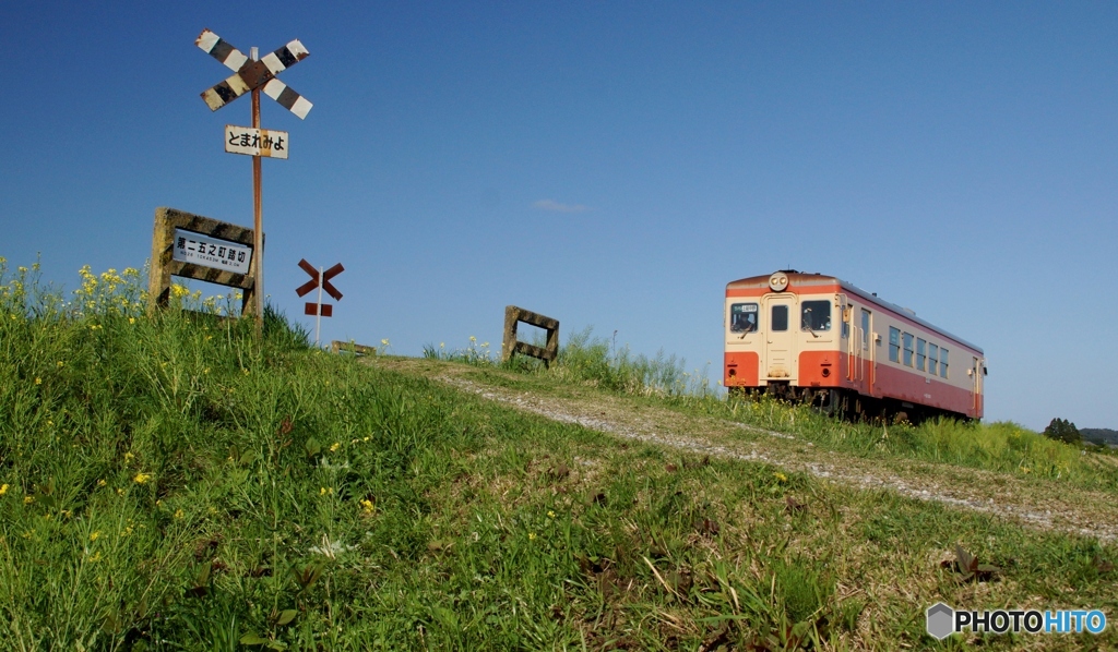 いすみ鉄道　第２五之町踏切！