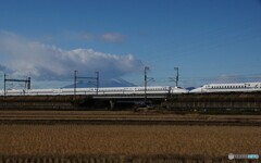 新幹線　離合の瞬間！