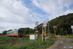 踏切を通過したキハ！