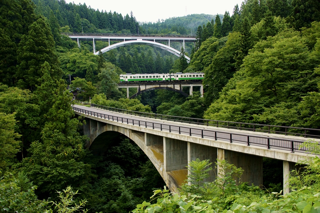 三連アーチ橋‼