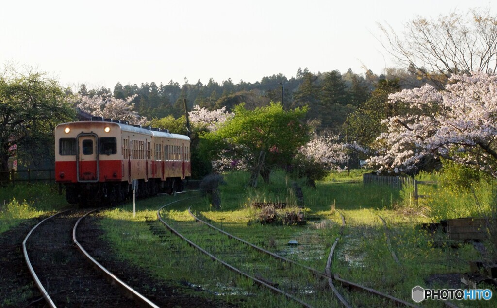 始発列車！上総鶴舞駅出発！