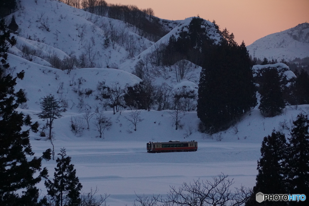 夕暮れの入広瀬高原！