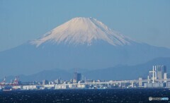 海ほたるPから見える富士山！