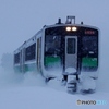雪降る会津盆地をキハE120の爆走！
