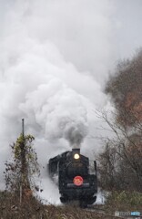 ばんえつ物語号！荻野駅通過！