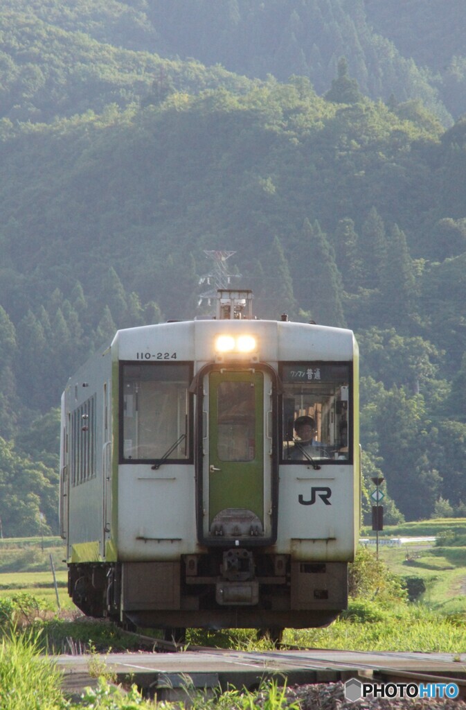 接近　クローズアップ撮影のキハ110！