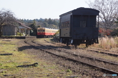 田舎の駅と懐かしい車両！