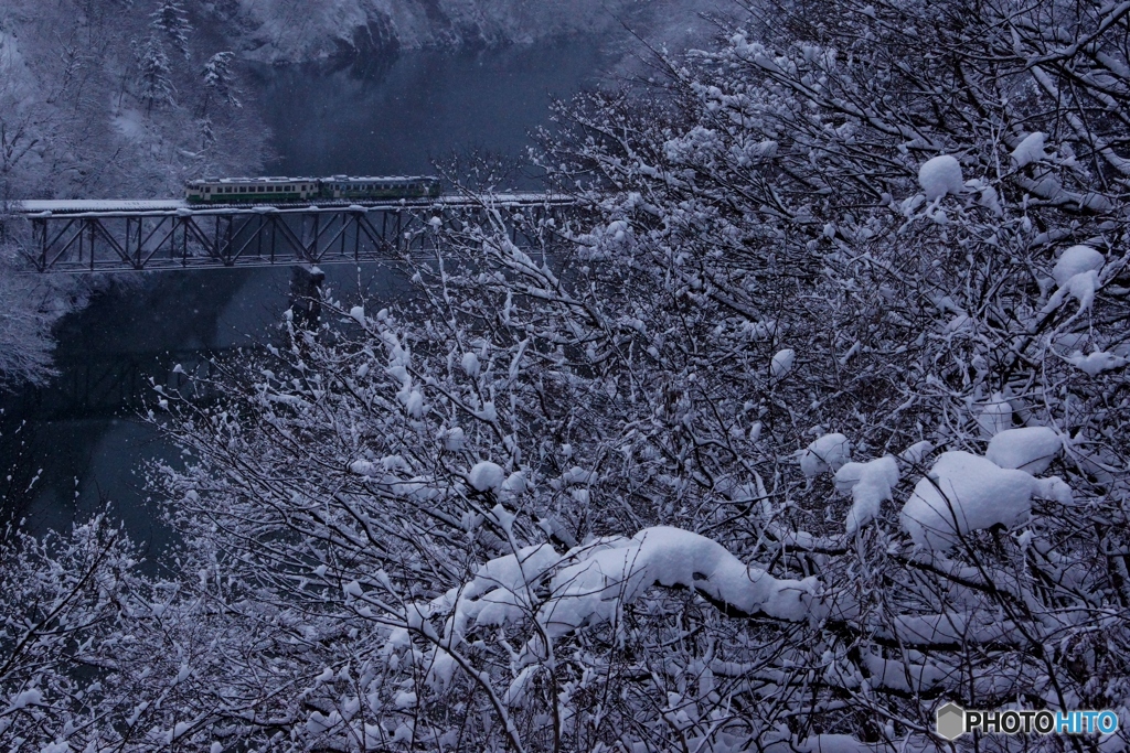 只見線　豪雪の第３橋梁を往く！