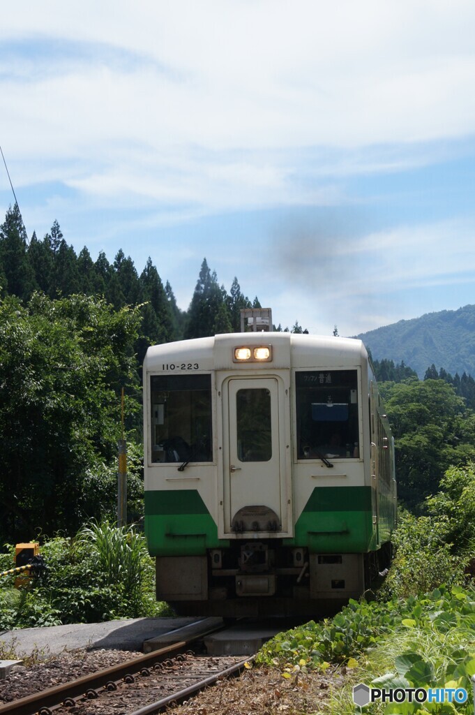只見線　東北色のキハ110！