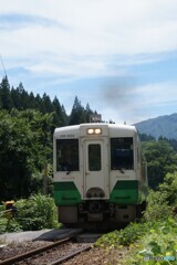 只見線　東北色のキハ110！