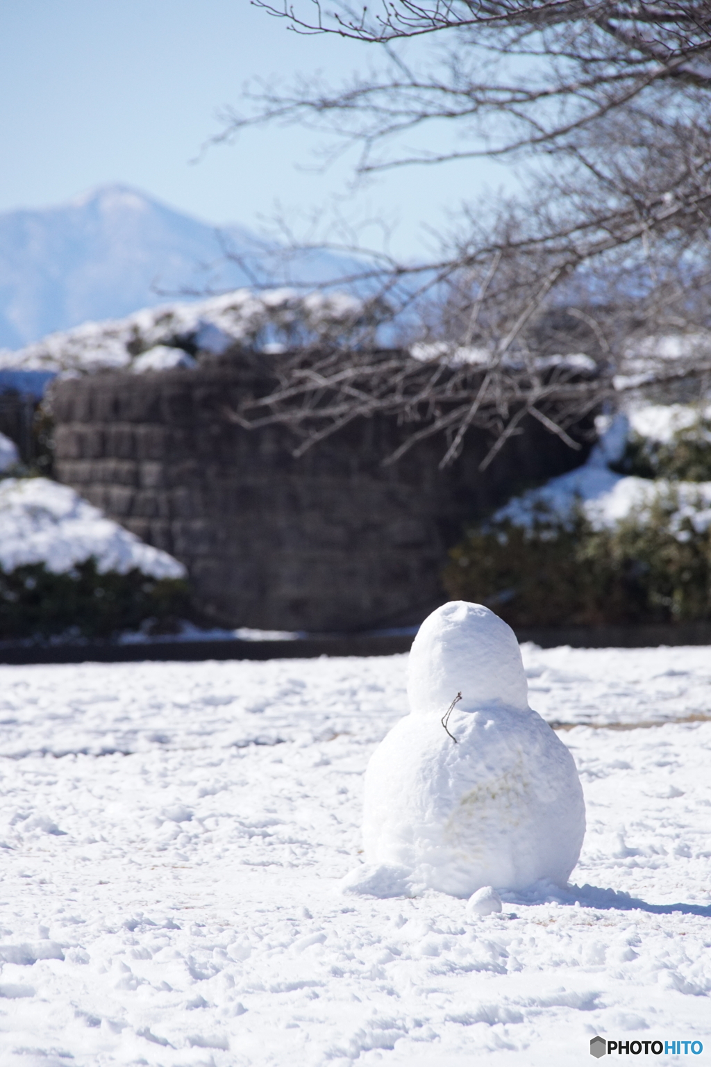 久々の雪だるま！