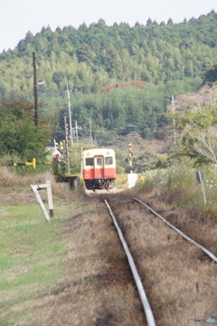 ローカル駅に伝統車両！