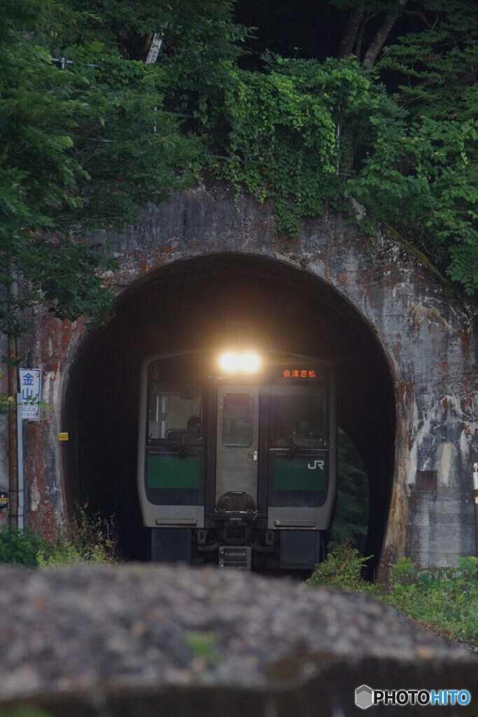 トンネル飛出し望遠撮影！