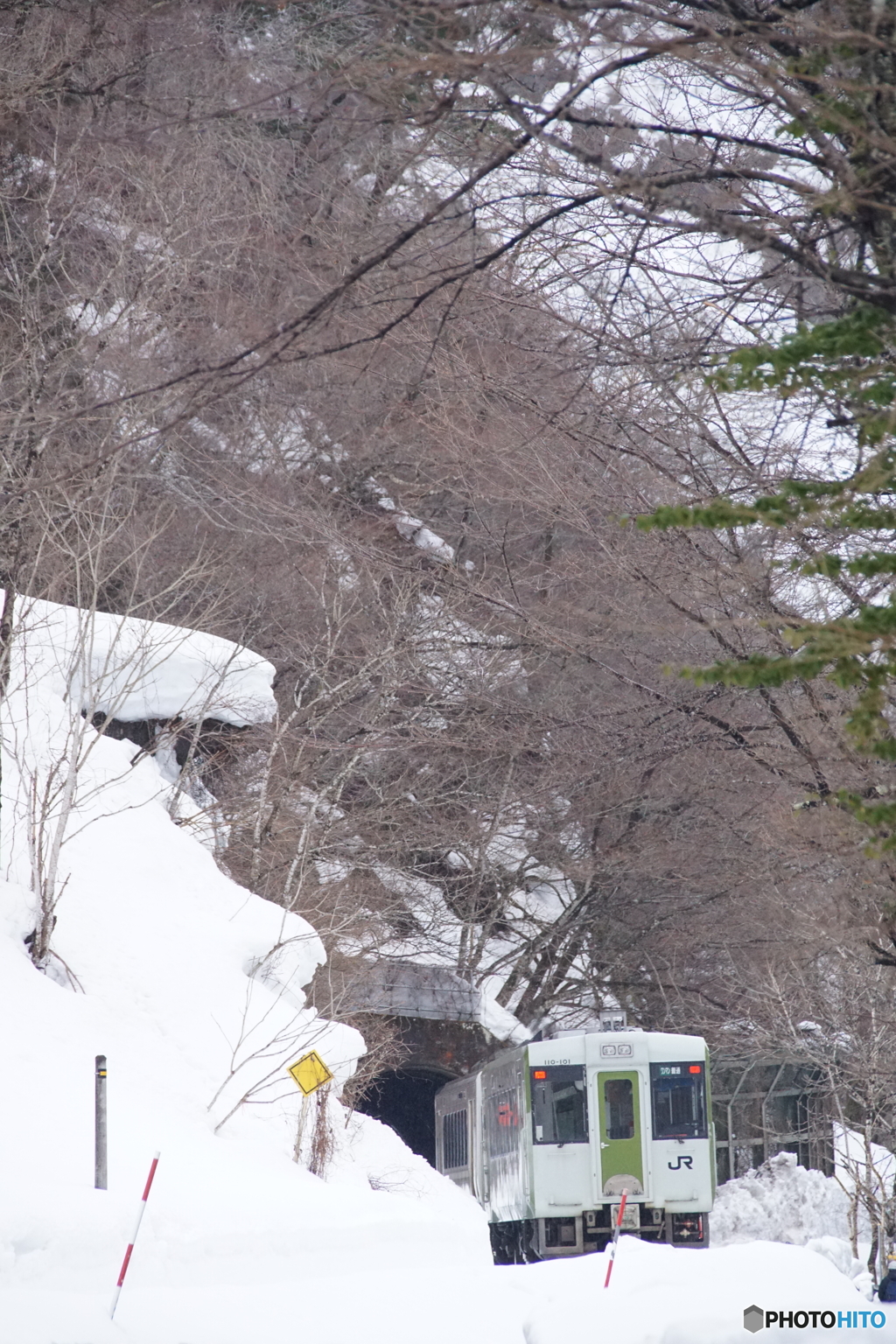 トンネル突入するキハ！